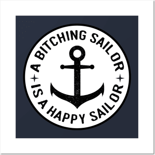 Black Anchor Bitching Sailor Posters and Art